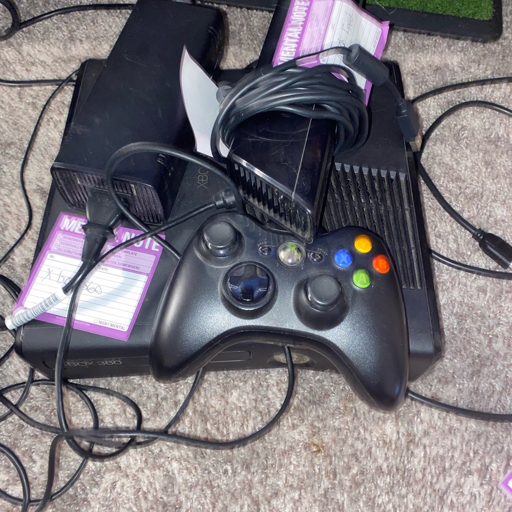 Xbox 360 Console E-4GB-Black-Home Console. 
With kinetic and able to plug & play